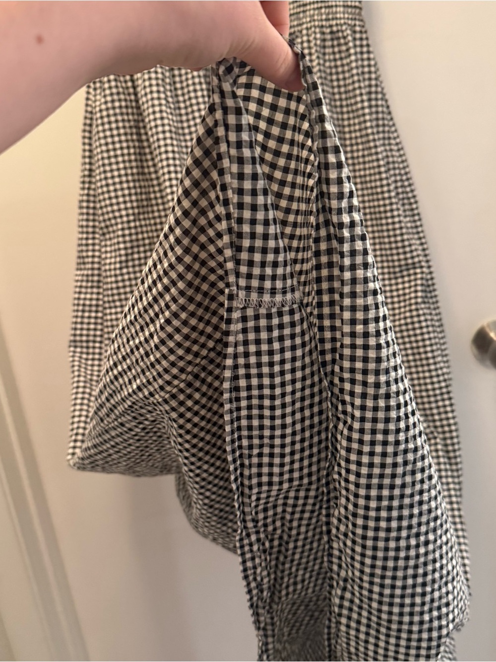 Hill House Home The Larissa Nap Dress in Black/Sand Gingham | Small | SOLD OUT - Picture 10 of 15